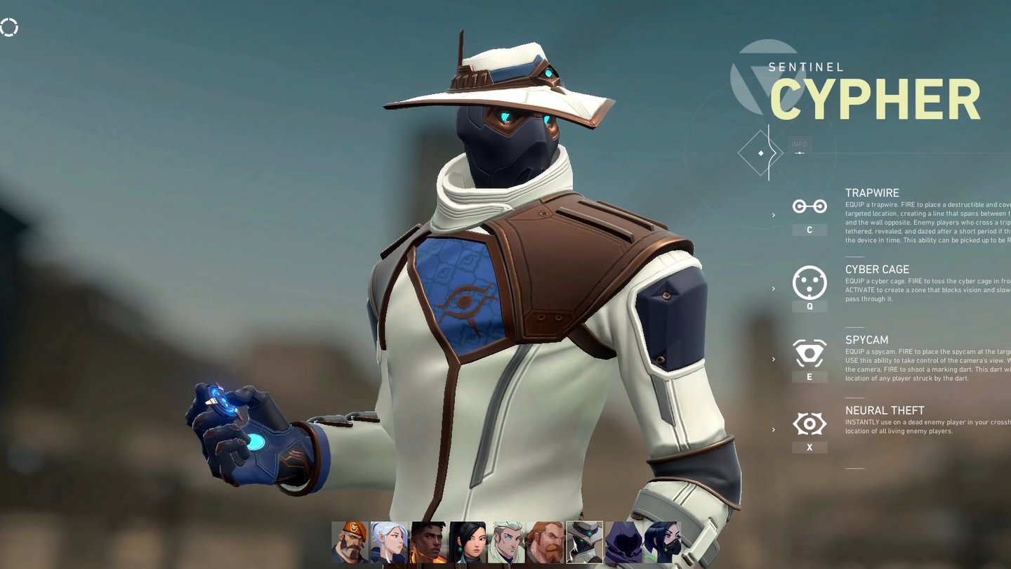 guia agentes personajes cypher