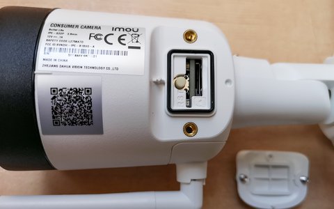 imou bullet lite tarjeta microsd