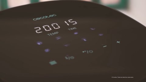 cecotec cecofry deluxe rapid controles