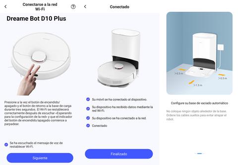 dreame bot d10 plus configuracion app