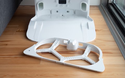 dreame bot l10s ultra detalle parrilla limpiar mopas