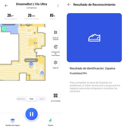 dreame bot l10s ultra deteccion ai