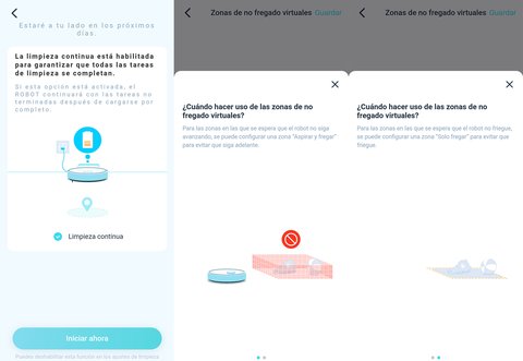 yeedi vac 2 pro app zonas limpieza