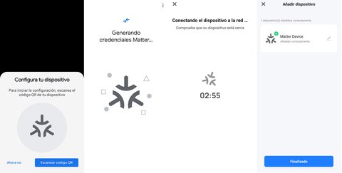 configuracion dispositivo matter