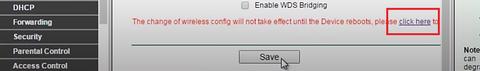 mensaje error cambio router