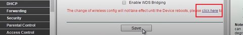 mensaje error cambio router