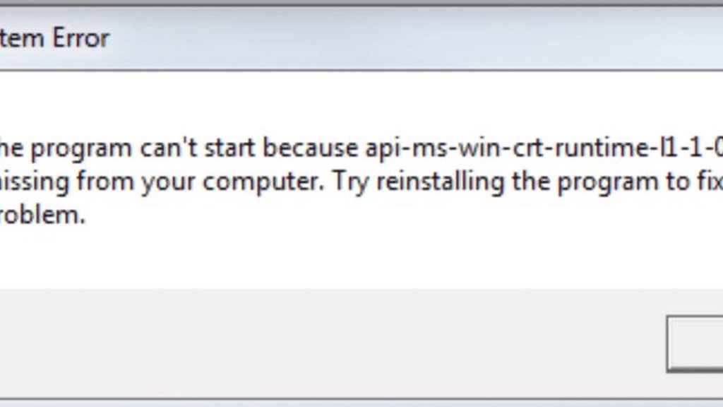 api ms win crt runtime l1 1 0 dll