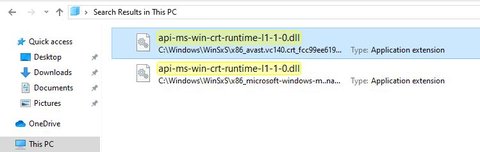api ms win crt runtime l1 1 0 dll solucion
