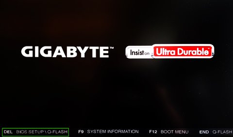 como entrar bios gigabyte