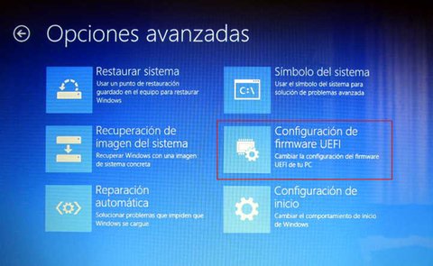 entrar bios desde windows menu reinicio avanzado