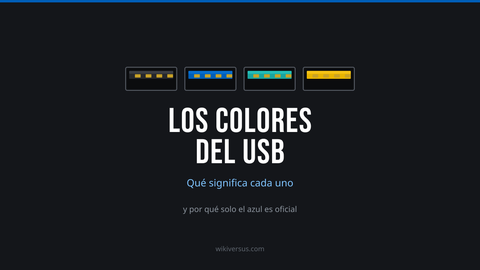colores puertos usb
