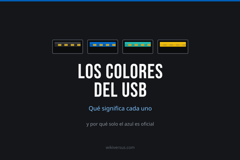colores puertos usb
