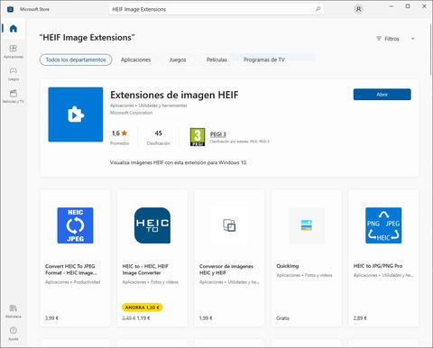 como abrir fotos heic de iphone en windows