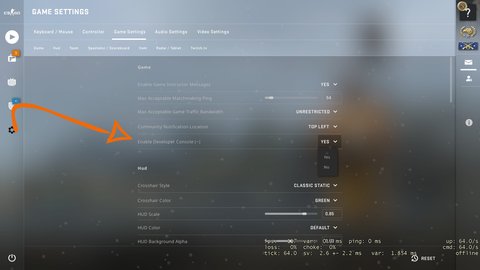 crear server csgo sacar consola 1