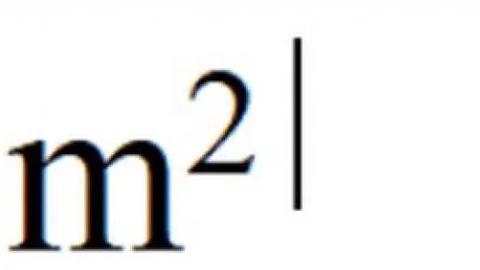 metros cuadrados word