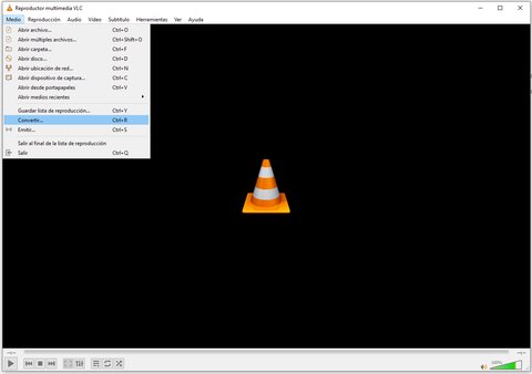 convertir flv con vlc paso 1