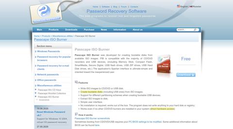 crear usb booteable con passcape iso burner