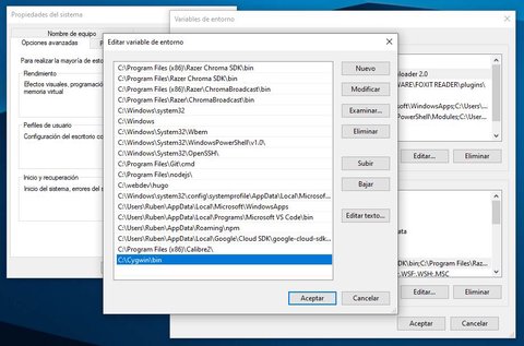 configurando cygwin