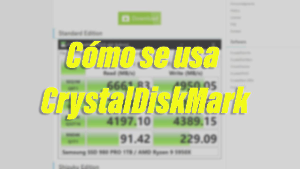 como usar crystaldiskmark