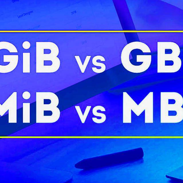 mb mi b gb gi b diferencias
