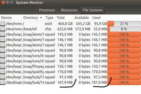 prefijos decimales disco duro ubuntu