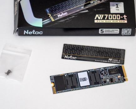 ssd m2 nvme netac nv7000 t 1tb dispador colocado