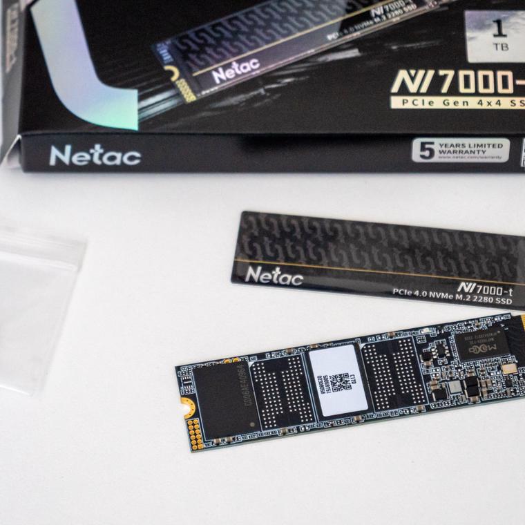 ssd m2 nvme netac nv7000 t 1tb dispador colocado