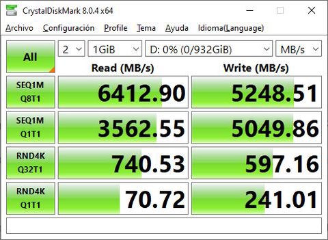 ssd m2 teamgroup cardea a440 crystaldiskmark