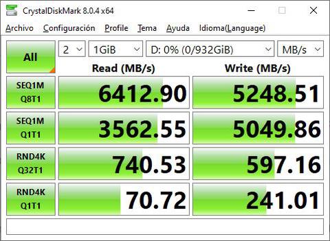 ssd m2 teamgroup cardea a440 crystaldiskmark