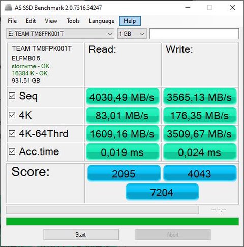 ssd m2 teamgroup mp44l m 2 pcie 4 as ssd benchmark2