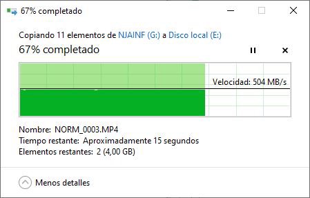 ugreen carcasa ssd m2 90541 pasando ficheros