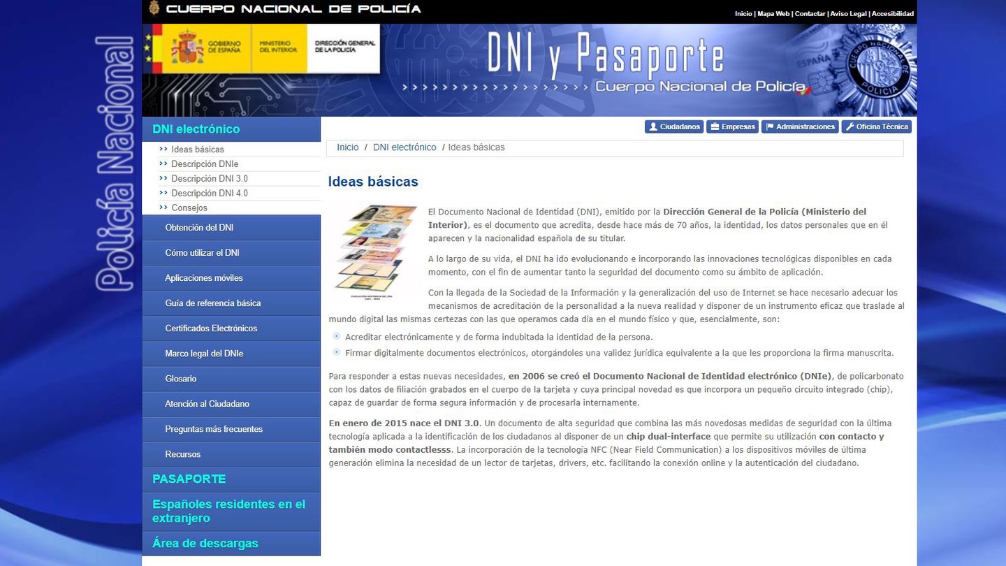 aspectos importantes dni e espana
