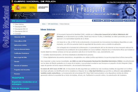 aspectos importantes dni e espana