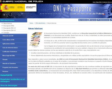 aspectos importantes dni e espana