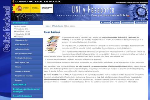 aspectos importantes dni e espana