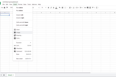 google drive hoja calculo insertar imagenes