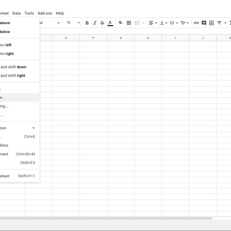 google drive hoja calculo insertar imagenes