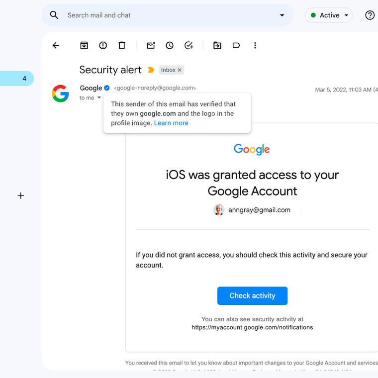 marca seguridad gmail falsificada estafadores