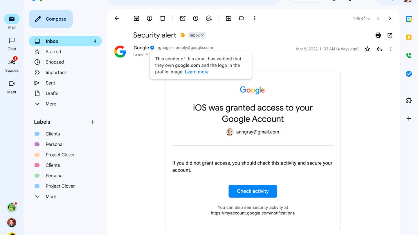 marca seguridad gmail falsificada estafadores