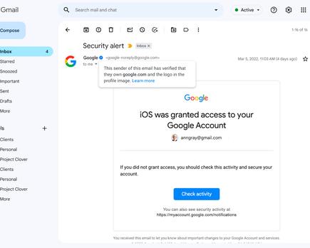 marca seguridad gmail falsificada estafadores