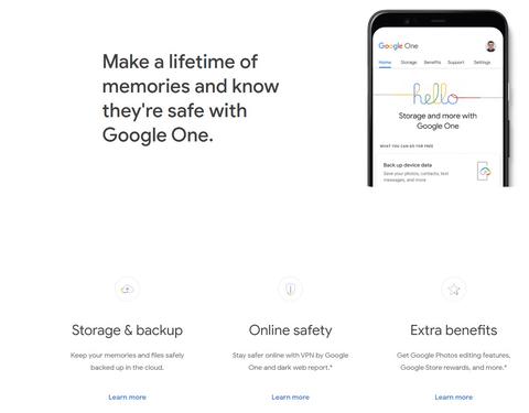 que es google one que servicios y ventajas incluye