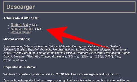 descarga de rufus