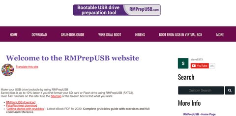 grabar iso en usb con rmprepusb
