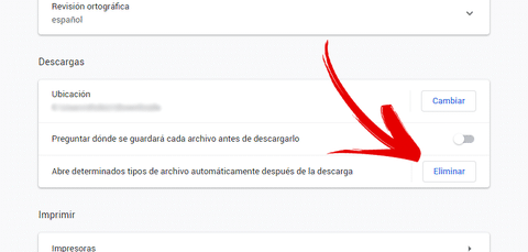 impedir chrome abra ficheros automaticamente 2