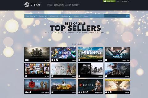 juegos steam mas vendidos 2018