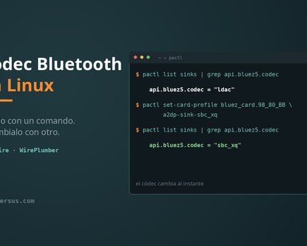 como saber codec bluetooth linux