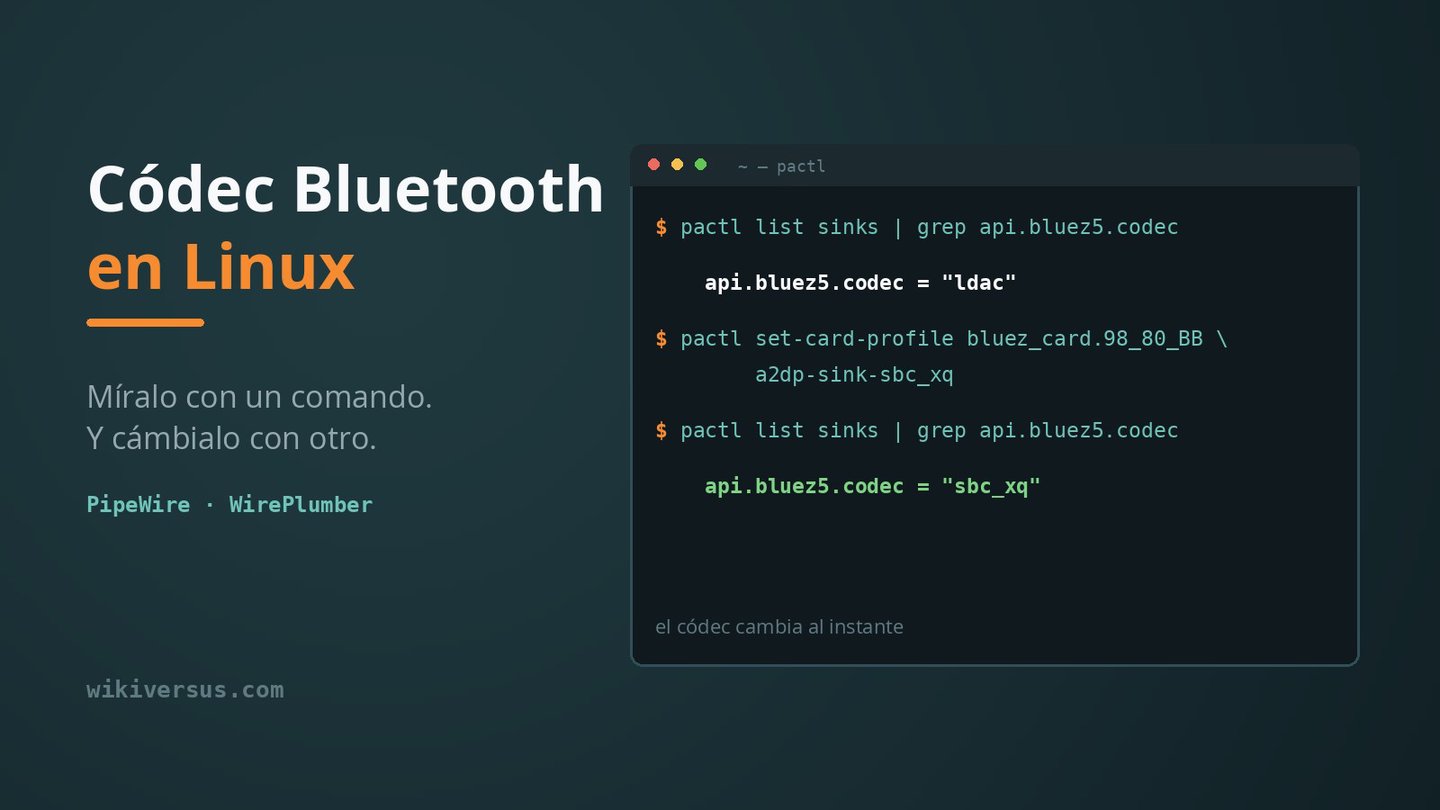 como saber codec bluetooth linux