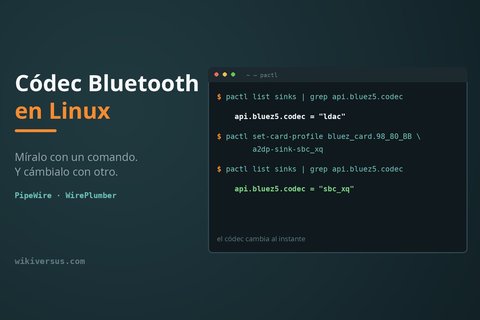 como saber codec bluetooth linux