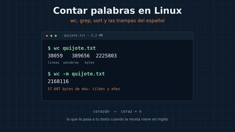 contar palabras linux