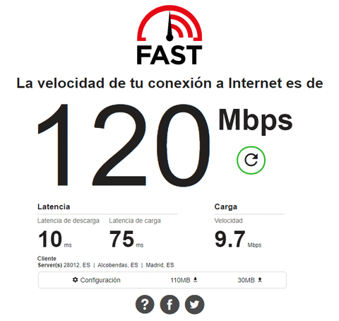 test velocidad fast